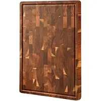 Easy Cooking - Acacia houten snijplank - met sapgeul en handvaten - 34x24x2,5 cm