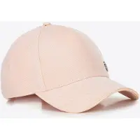 WITTCHEN - Dames Katoenen Baseball Cap - Roze - Metalen Logo - Verstelbare Band