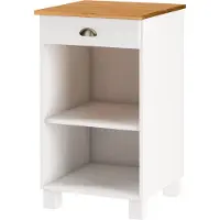 Loft 24 Toscana-CupBoard - 1-Lade - Wit/Honing
