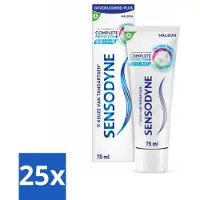 Sensodyne - Tandpasta - Complete Protection + Cool Mint - Koele Munt - 75 ml - Bulkverpakking - 25 stuks