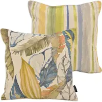NOVÉE Janaé jungle blue | 45 x 45 cm | kussenhoes | katoen/linnen