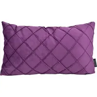 NOVÉE Velvet Cross Paars Kussenhoes | Fluweel/Polyester | 30 x 50 cm