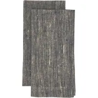 Himla Maya servet - 6 stuks - Naturel/Navy