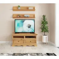 Notio Living Melissa-Wandplank - Natuur Grenen - Set van 2