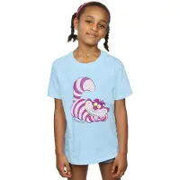 Disney Meisjes Alice In Wonderland Cheshire Cat Katoenen T-Shirt (Babyblauw)