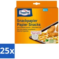 Toppits 25 x – Snackpapiervellen – 8 Zakjes - Koffiezetapparaat