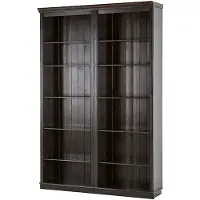 Notio Living Anita - Boekenkast in donkerbruin grenen (223 x 148 x 34 cm)