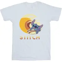Disney Meisjes Lilo & Stitch Summer Waves Katoenen T-shirt (Wit)