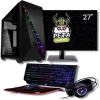 Peta Gaming Set- Ryzen 7 5700G - 16GB RAM - 2.0TB M.2 SSD - Nvidia GeForce RTX5060Ti 8GB (GamePC + 27" FullHD monitor + toetsenbord + muis)