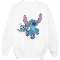 Disney Meisjes Lilo And Stitch Hypnotized Sweatshirt (Wit)