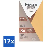 Rexona 12 x - Deodorant Stick - Maximum Protection - Extra Sterke Bescherming - 45 ml - Antitranspirant - Deodorant - Vrouwen - Langdurige Bescherming - Zweet