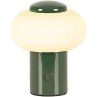 Lucide GUSTAV - Oplaadbare Tafellamp - Accu/Batterij - Ø 8 cm - LED Dimb. - 1x0,8W 2700K - Groen - Essential