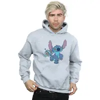 Disney Heren Lilo en Stitch Hypnotized Hoodie (Sportgrijs)
