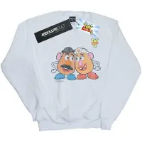 Disney Heren Toy Story 4 Mr en Mrs Aardappelhoofd Sweatshirt (Wit)
