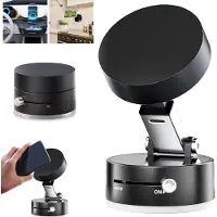 OKWISH Autohouders - Vacuüm Magnetische Telefoonhouder voor Auto -Universele Auto Houder - 360° Draai - PC - Zwart