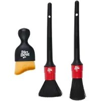 Dirt Devil - Auto - Interieur borstels - Set van 3 stuks - Borstelset - zwart/rood