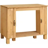 Notio Living Alby-Ovenkast - 2-Deurs - Grenen Gebeitst