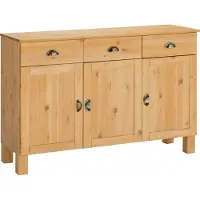 Notio Living Oslo-Dressoir - 3-Deurs 3-Laden - Natuur Grenen