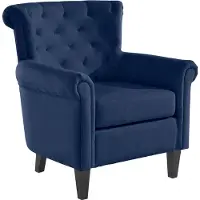 Notio Living Cooper - Gestoffeerde Accent Stoel in Stof Blauw (92 x 82 x 80 cm)