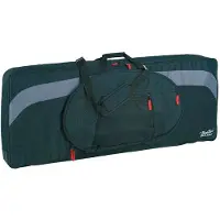 Boston KBT-117-BG Super Packer gigbag – voor keyboard, 1165 x 400 x 170 mm, 25 mm gevoerd, zwart/grijs