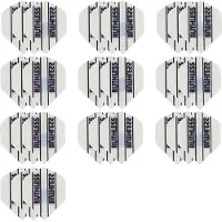 Ruthless 10 Sets (30 stuks) flights Multipack - Wit - darts flights
