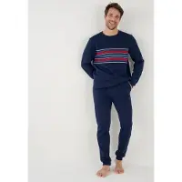 Damart - Pyjama fleece Thermolactyl - Heren - Blauw - L