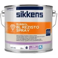 Sikkens Rubbol BL Rezisto Spray Satin | Verspuitbare Lakverf Binnen 2,5 LTR - Kleur|1|2