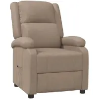 vidaXL Fauteuil verstelbaar kunstleer cappuccinokleurig