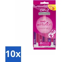 Wilkinson Sword 10 x Wilkinson - Wegwerpscheermesjes - Extra 2 Beauty - Extra Comfort - 15 mesjes - Wegwerpscheermesjes - Scheermesje Vrouw - Scheermesje Voor Vrouwen - Wegwerpmesje - Scheerbeurt Vrouw