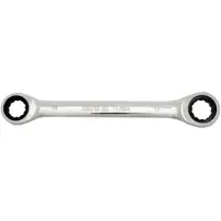 Boni-Shop® Dubbele Ringratelsleutel 8/9 mm, Fijnvertand, CrV-Staal