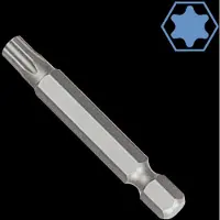 Boni-Shop® Zeskant Bit T15 1/4 Inch Precision Driving Bit with 50mm Length, Durable S2 Steel, High Accuracy and Extended Life for Professional and DIY Screwdriving Applications