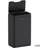 Luzzo Iowa V2 Sensorprullenbak 50 Liter - Afvalbak mat Zwart