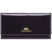 WITTCHEN Verona Dames Portemonnee Leer Lak Zwart - Ruim & Elegant