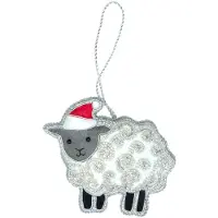 Sass & Belle Kerstbal plat Schaap
