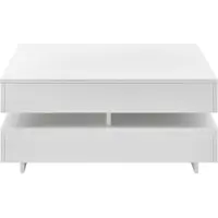 En.casa Salontafel Annaba vierkant 75x75x35,5 cm wit