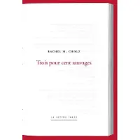 Lettre Volee RACHEL M. CHOLZ