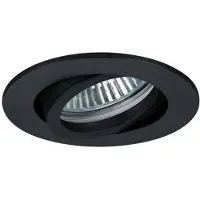 Brumberg BRUM NV, inbouwspot, matzwart, artikelnummer 0063.08, fitting GU5,3, 50W, kantelbaar, diameter 68mm
