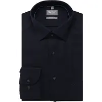 Olymp Luxor Comfort Fit Overhemd marine, Faux-uni