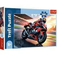 Trefl puzzel motorfiets - 100 stukjes - FSC Mix - kinderpuzzel.