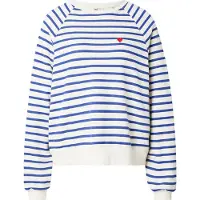 Pieces Sweatshirt 'PCGreta' donkerblauw / rood / wit