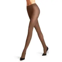 Falke Pure Matt eenkleurig materiaal ondoorzichtig 50 DEN panty dames bruin - maat S