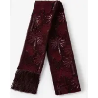 Sissy-Boy Donkerrode sjaal met embroidery