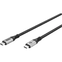 Goobay USB-C kabel | USB4 v2.0 80 Gbps | PD 240W | 16K 60Hz | nylon | 1,5 meter