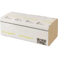 Huchtemeier Papier FALK - Gevouwen handdoeken, Z-vouw, 25x23cm, 5000 vellen - 100% CO2-neutraal., Huishoudelijk papier, Bruin
