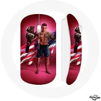 MANIACASE Draadloze Muis - - Dustin Poirier - Rood - Inclusief wifi USB-stick - Compatibel met Mac en PC