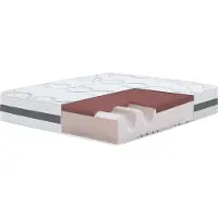 THE WHITE STONE Traagschuim Matras 170x200 cm Hoogte 27 cm | Hypoallergeen en Ademend Tijk 170x200 cm