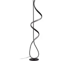 LUCANDE Vloerlampe , Rodado, Zwart, Woonkamer, Metaal, Modern