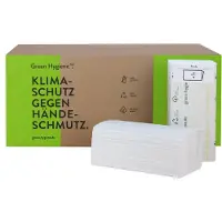 Huchtemeier Papier Papieren handdoeken FRIEDA zig-zag vouwend 2-laags 4.000 tissues, Huishoudelijk papier, Wit