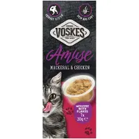Voskes Kattensnack Mousse Makreel&kip 7x30 Gr