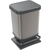 Rotho Paso pedaalemmer - prullenbak 20L - BPA vrij - grijs